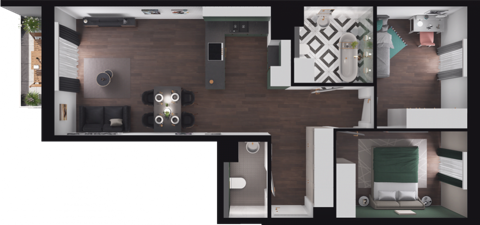 Plan 3 pok. 61m²