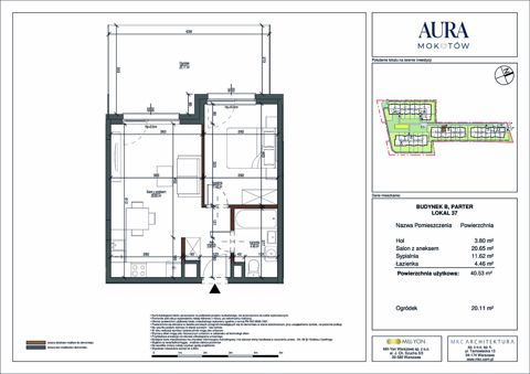 Plan 2 pok. 41m²