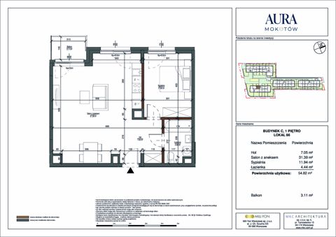 Plan 2 pok. 55m²