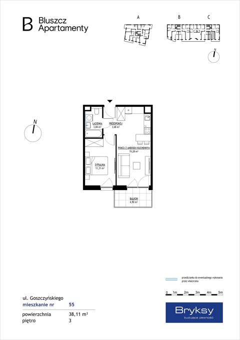 Plan 2 pok. 38m²