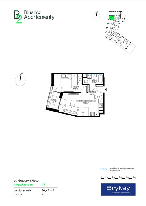 Plan 2 pok. 36m²