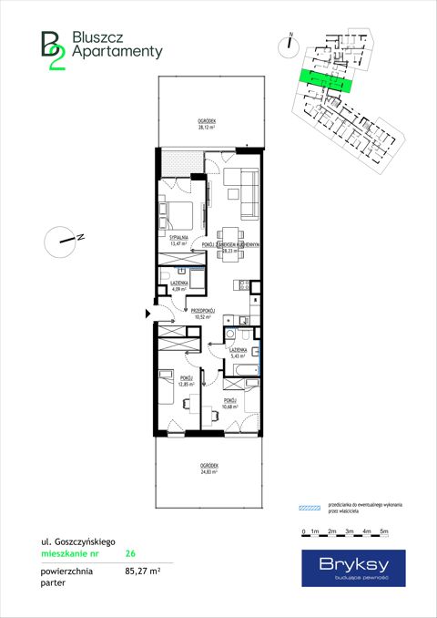 Plan 4 pok. 85m²