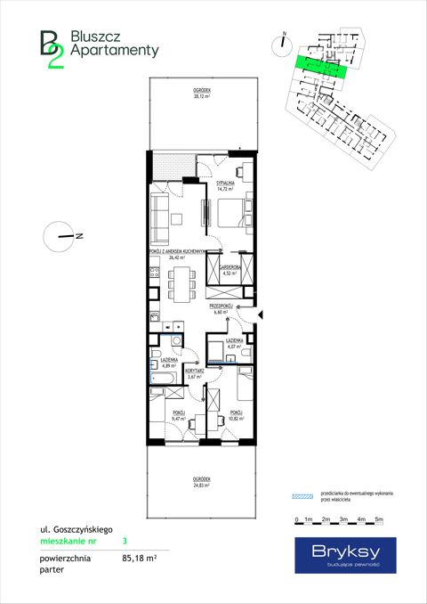 Plan 4 pok. 85m²