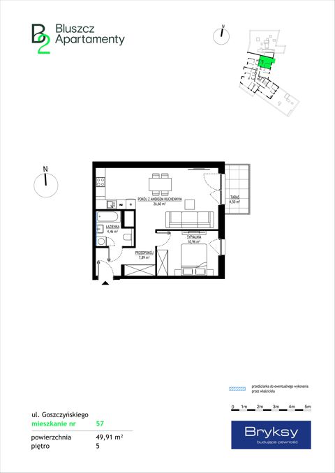 Plan 2 pok. 50m²