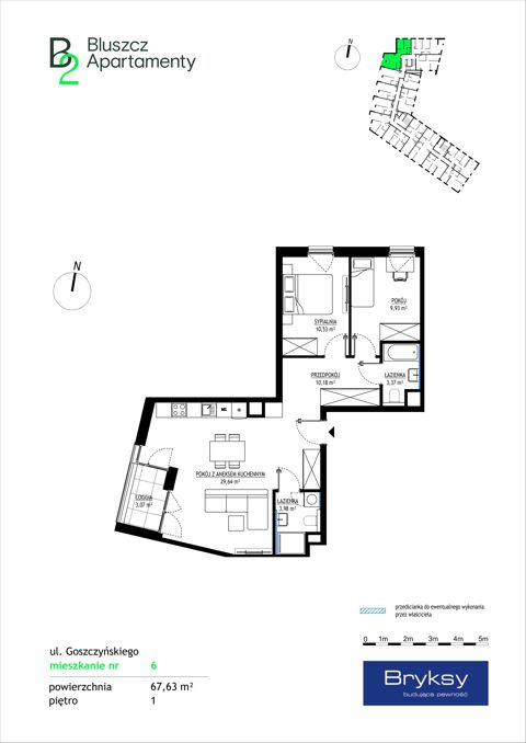 Plan 3 pok. 68m²