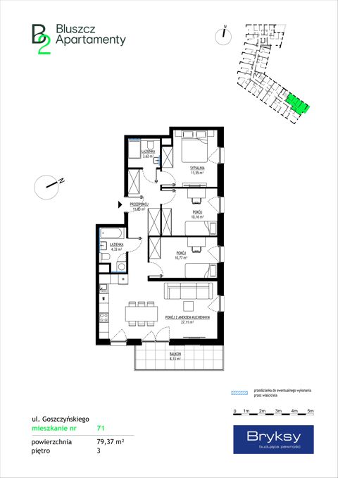 Plan 4 pok. 79m²