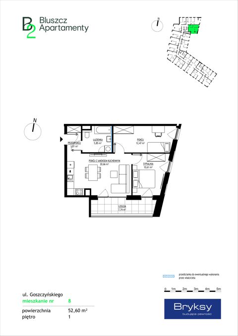 Plan 3 pok. 53m²