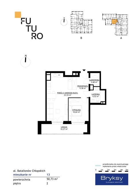 Plan 2 pok. 51m²