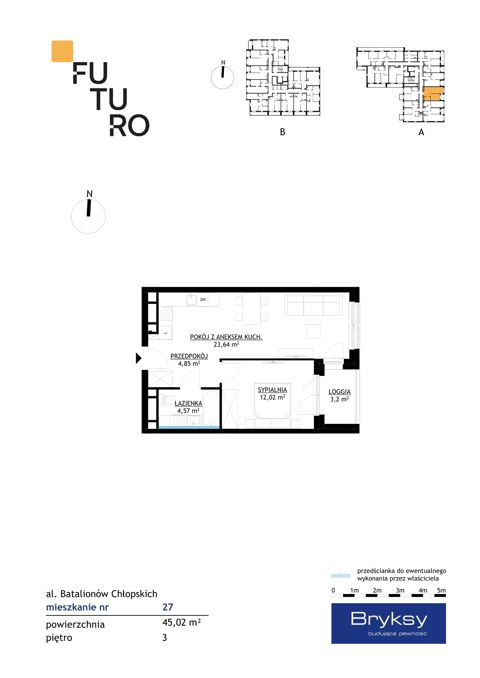 Plan 2 pok. 45m²