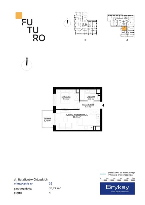 Plan 2 pok. 35m²