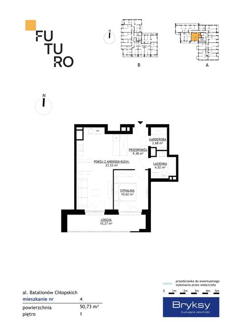 Plan 2 pok. 51m²