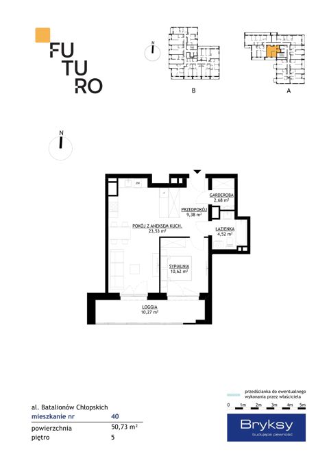 Plan 2 pok. 51m²
