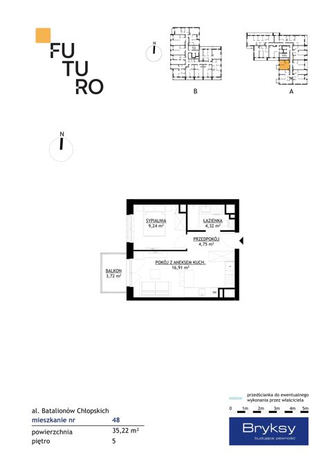 Plan 2 pok. 35m²