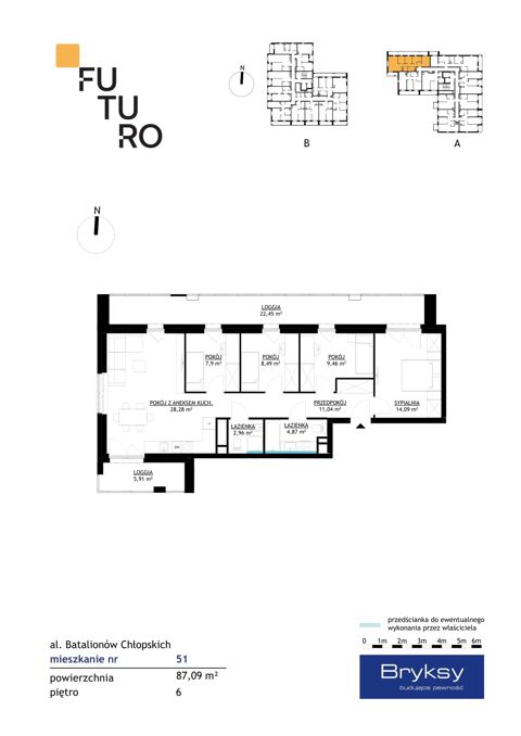 Plan 5 pok. 87m²