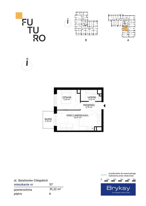 Plan 2 pok. 35m²