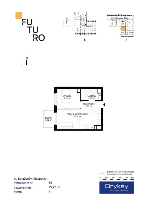 Plan 2 pok. 35m²