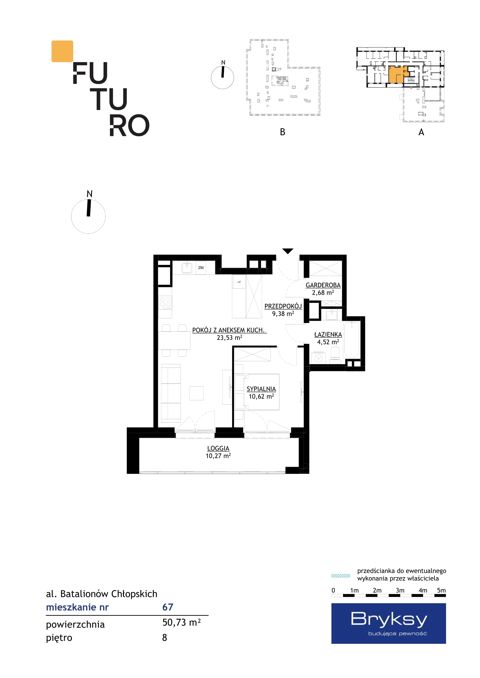 Plan 2 pok. 51m²