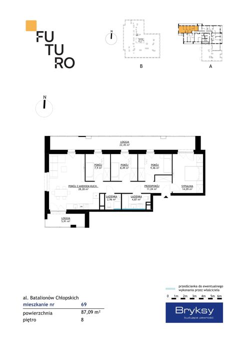 Plan 5 pok. 87m²