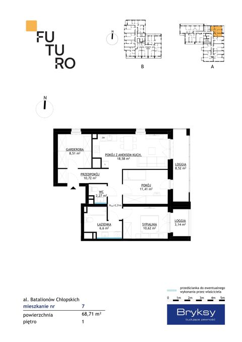 Plan 3 pok. 69m²