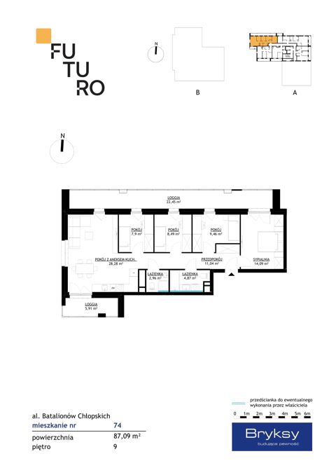 Plan 5 pok. 87m²