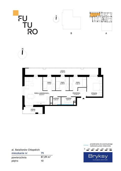Plan 5 pok. 87m²