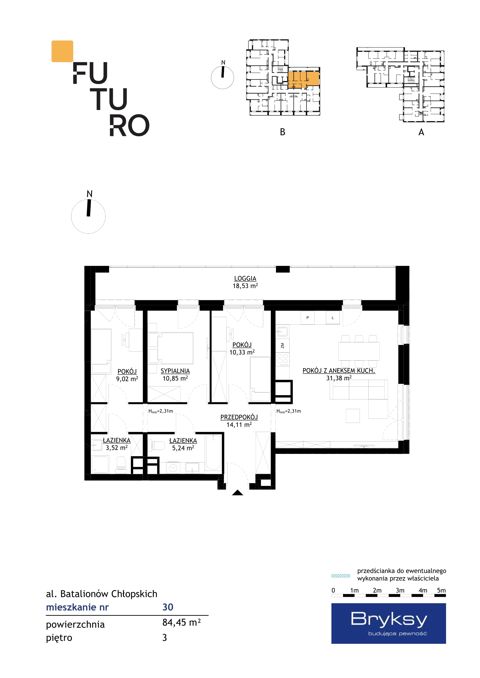 Plan 4 pok. 84m²