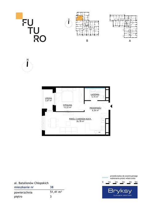 Plan 2 pok. 51m²