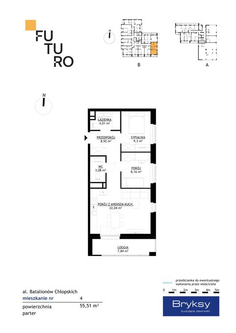 Plan 3 pok. 56m²