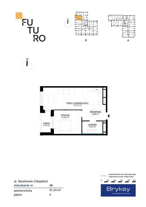 Plan 2 pok. 51m²