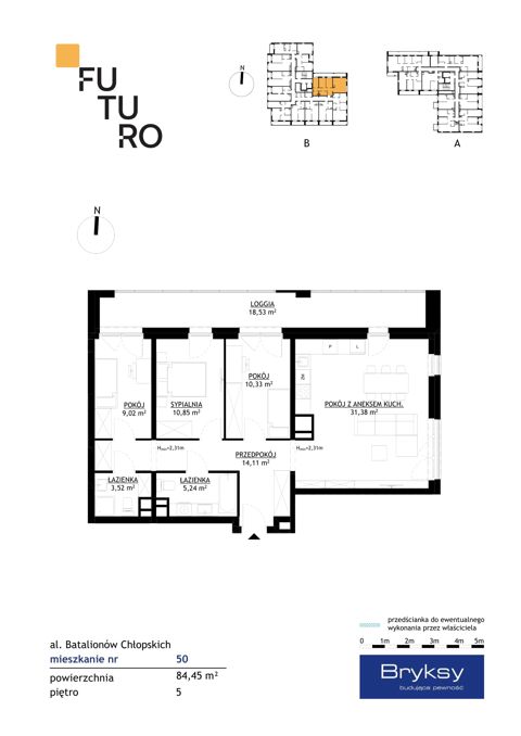 Plan 4 pok. 84m²