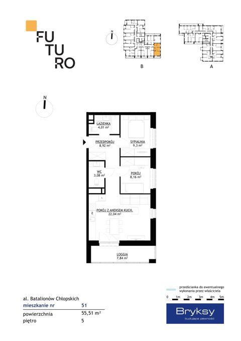 Plan 3 pok. 56m²