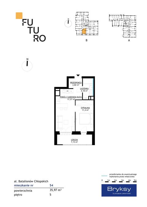 Plan 2 pok. 36m²
