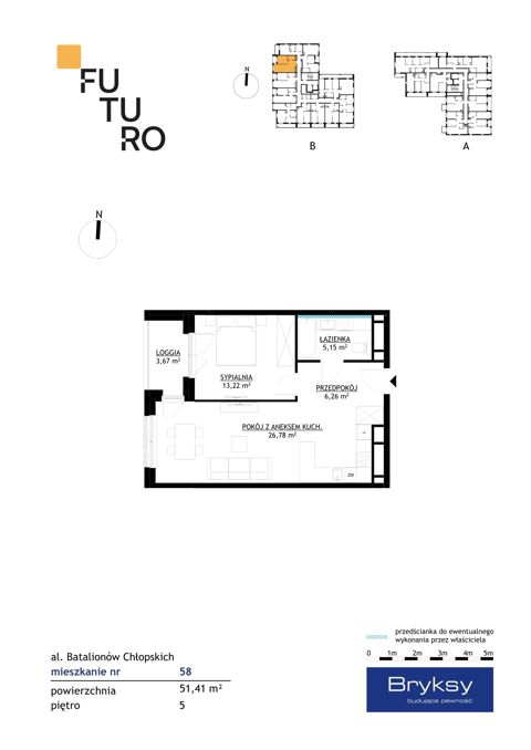 Plan 2 pok. 51m²