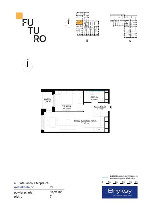 Plan 2 pok. 45m²