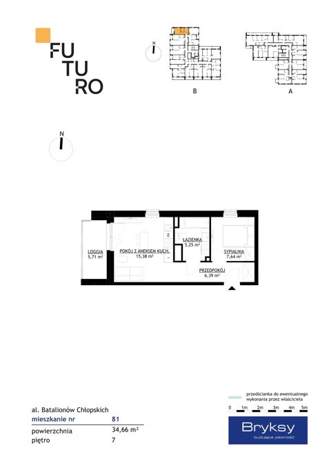 Plan 2 pok. 35m²