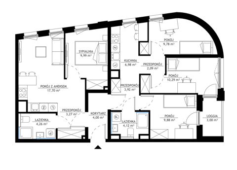 Plan 5 pok. 86m²