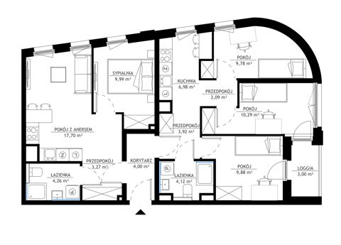 Plan 5 pok. 86m²