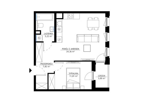 Plan 2 pok. 49m²