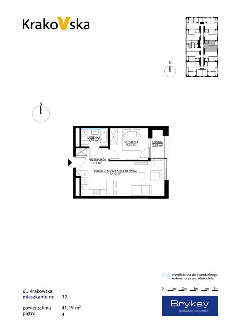 Plan 2 pok. 41m²
