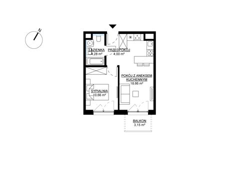Plan 2 pok. 38m²