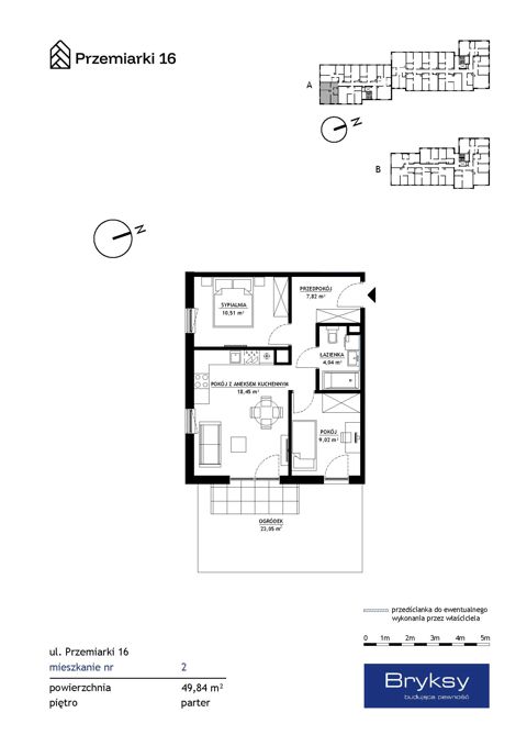 Plan 3 pok. 50m²
