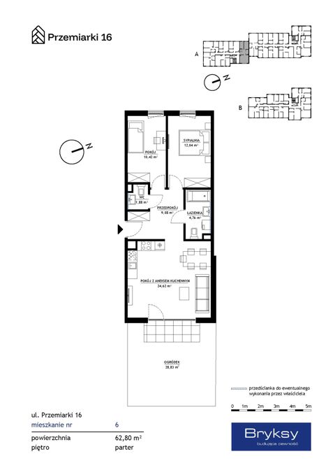 Plan 3 pok. 63m²