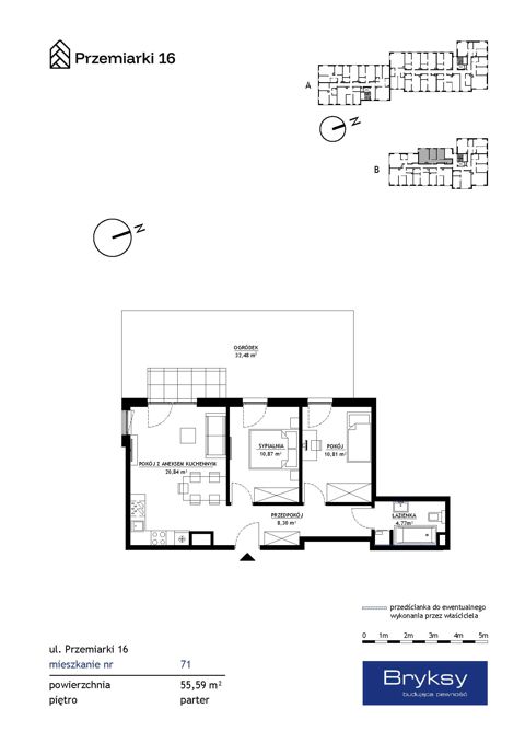 Plan 3 pok. 56m²