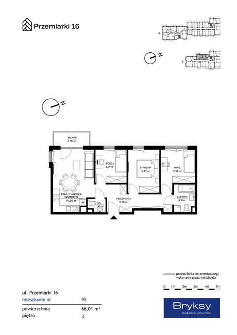 Plan 4 pok. 66m²