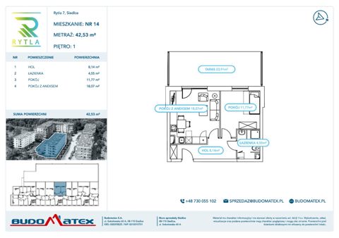 Plan 2 pok. 43m²