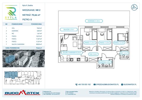 Plan 4 pok. 71m²