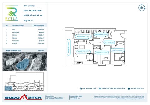 Plan 3 pok. 61m²