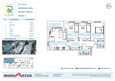 Plan 4 pok. 71m²