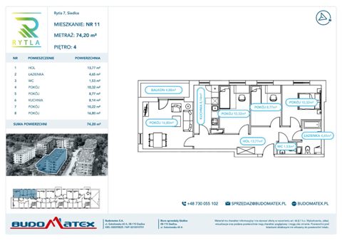 Plan 4 pok. 74m²