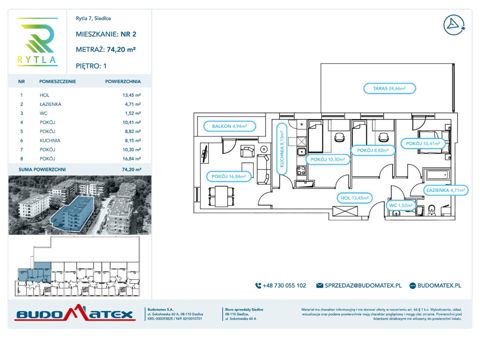 Plan 4 pok. 74m²